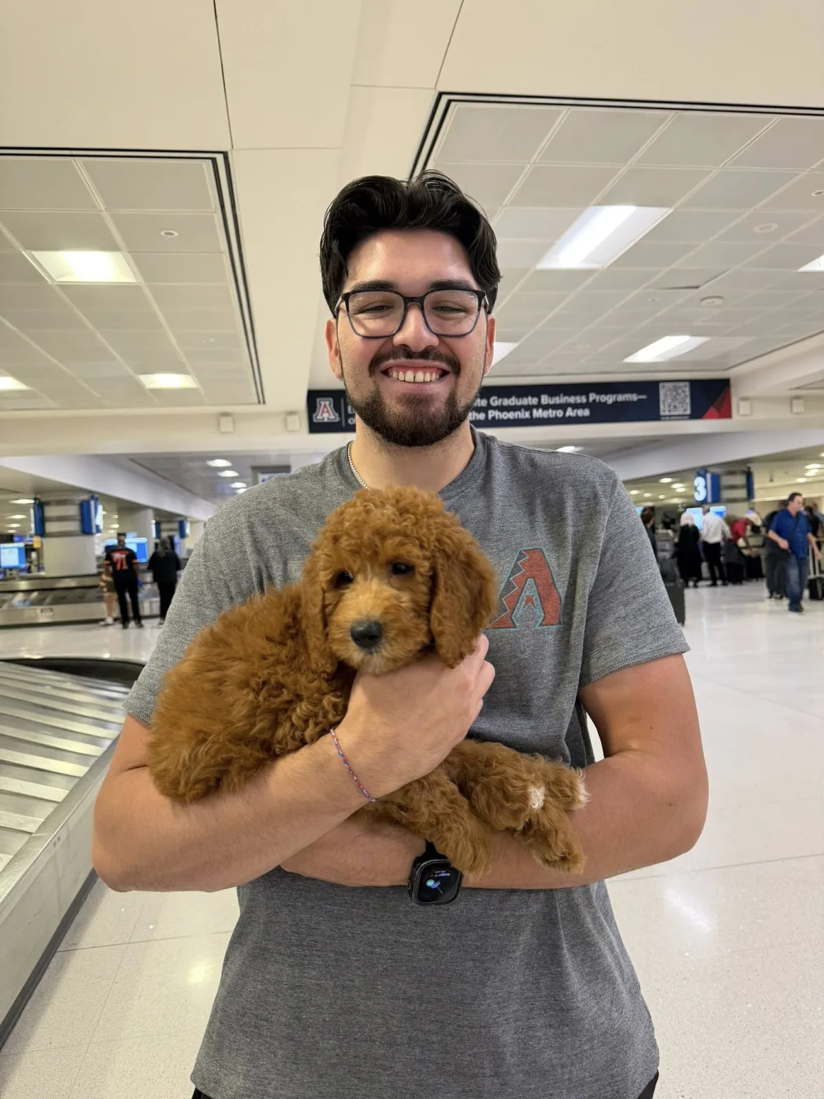 Puppy going to new home