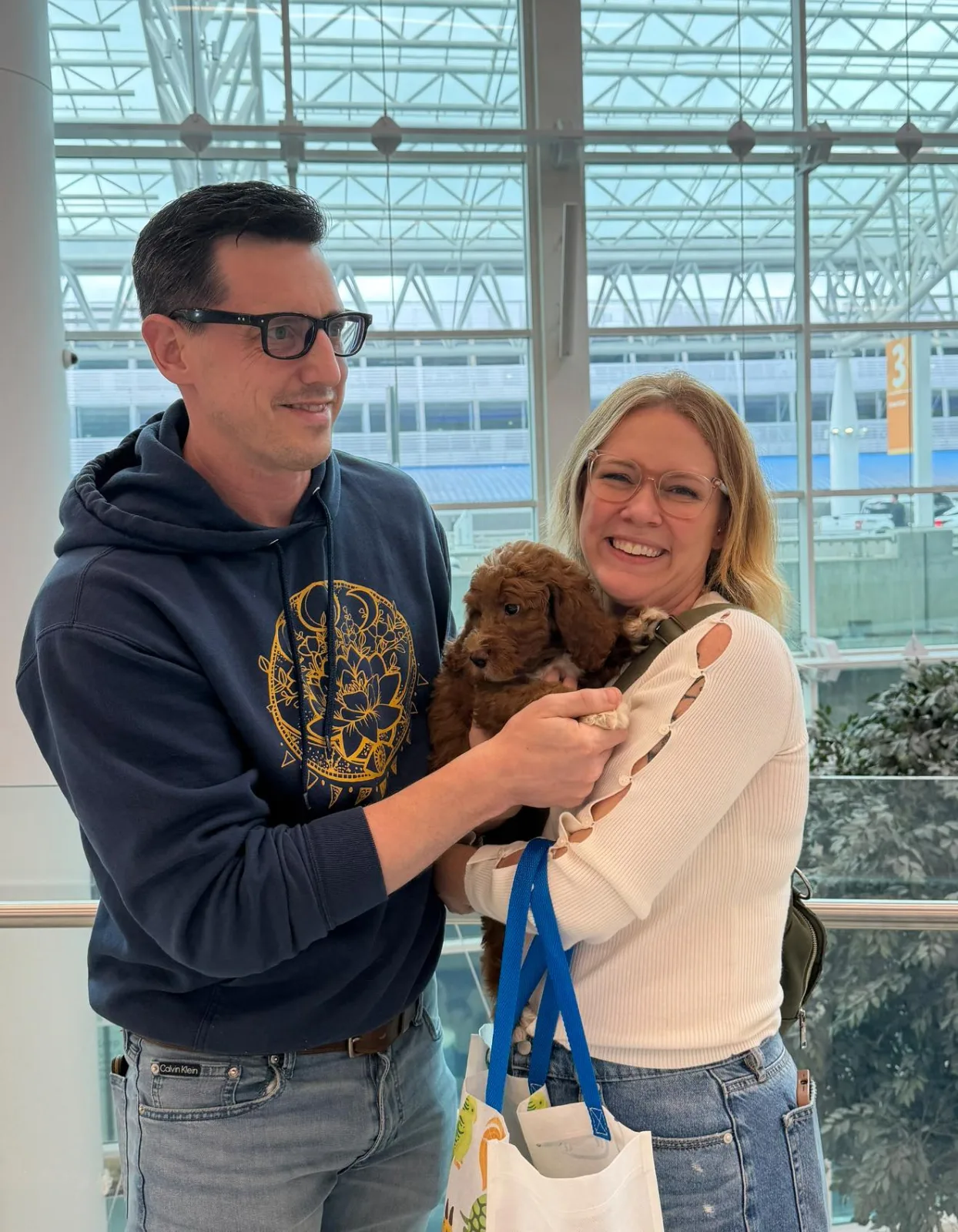 Puppy going to new home